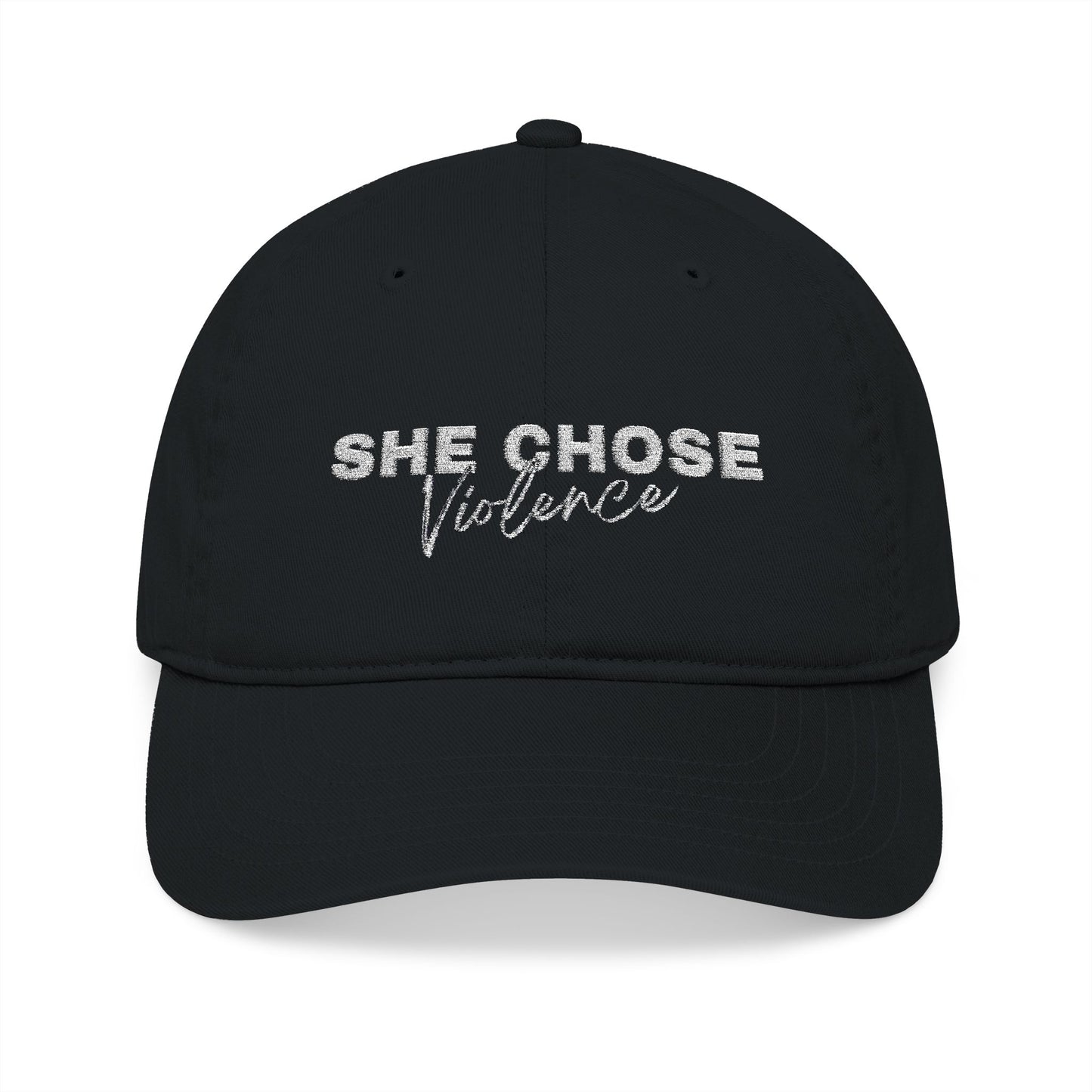 She Chose Violence Organic Baseball Cap