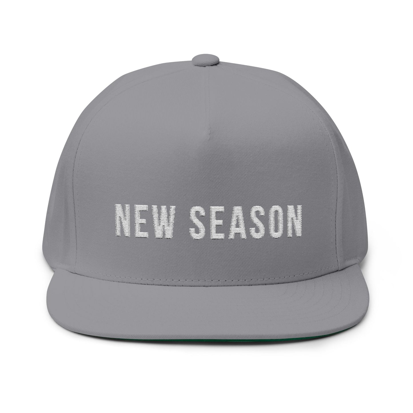 New Season Embroided Flat Bill Cap -