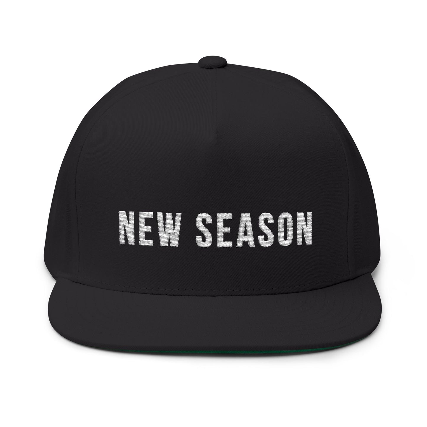New Season Embroided Flat Bill Cap -